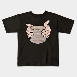 Pottery Making Hands Kids T-Shirt